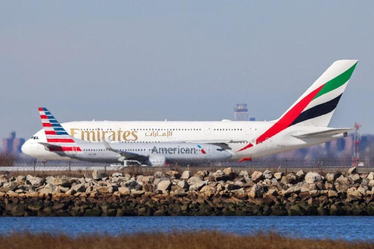 Double-decker passenger plane